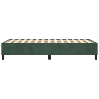 Struttura Letto a Rete a Molle Verde Scuro 100x200 cm in Velluto - homemem39