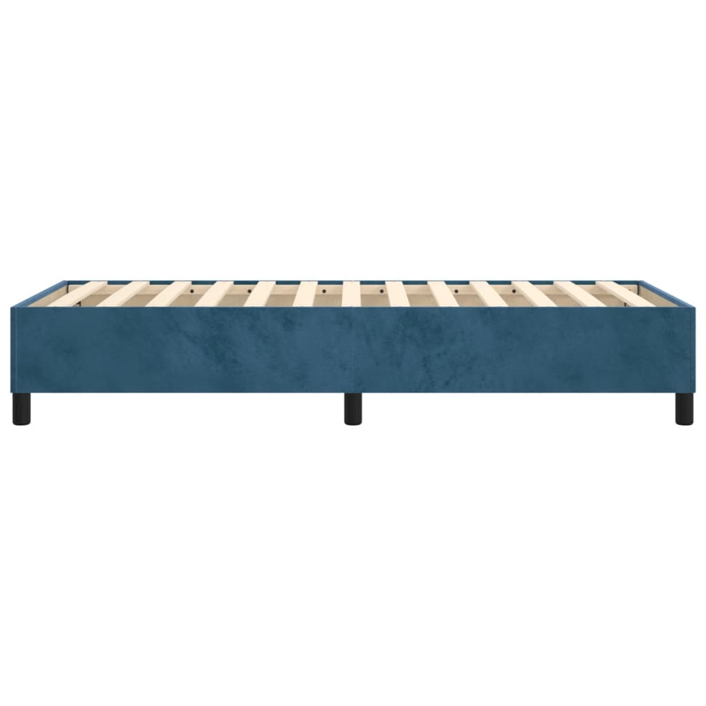 Struttura Letto a Rete a Molle Blu Scuro 100x200 cm in Velluto - homemem39