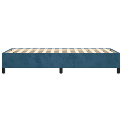 Struttura Letto a Rete a Molle Blu Scuro 100x200 cm in Velluto - homemem39