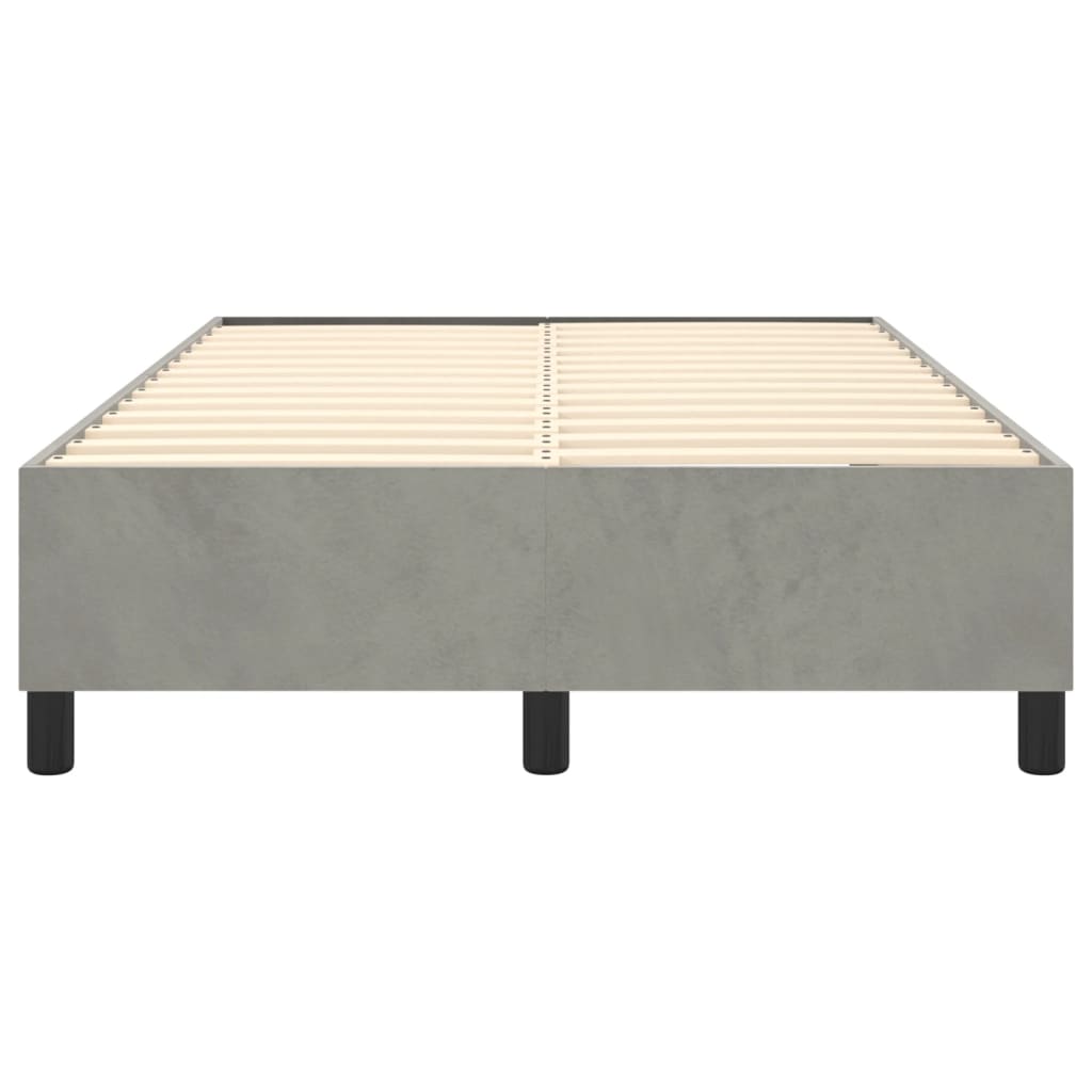 Struttura Letto a Rete a Molle Grigio Chiaro 120x200 cm Velluto - homemem39