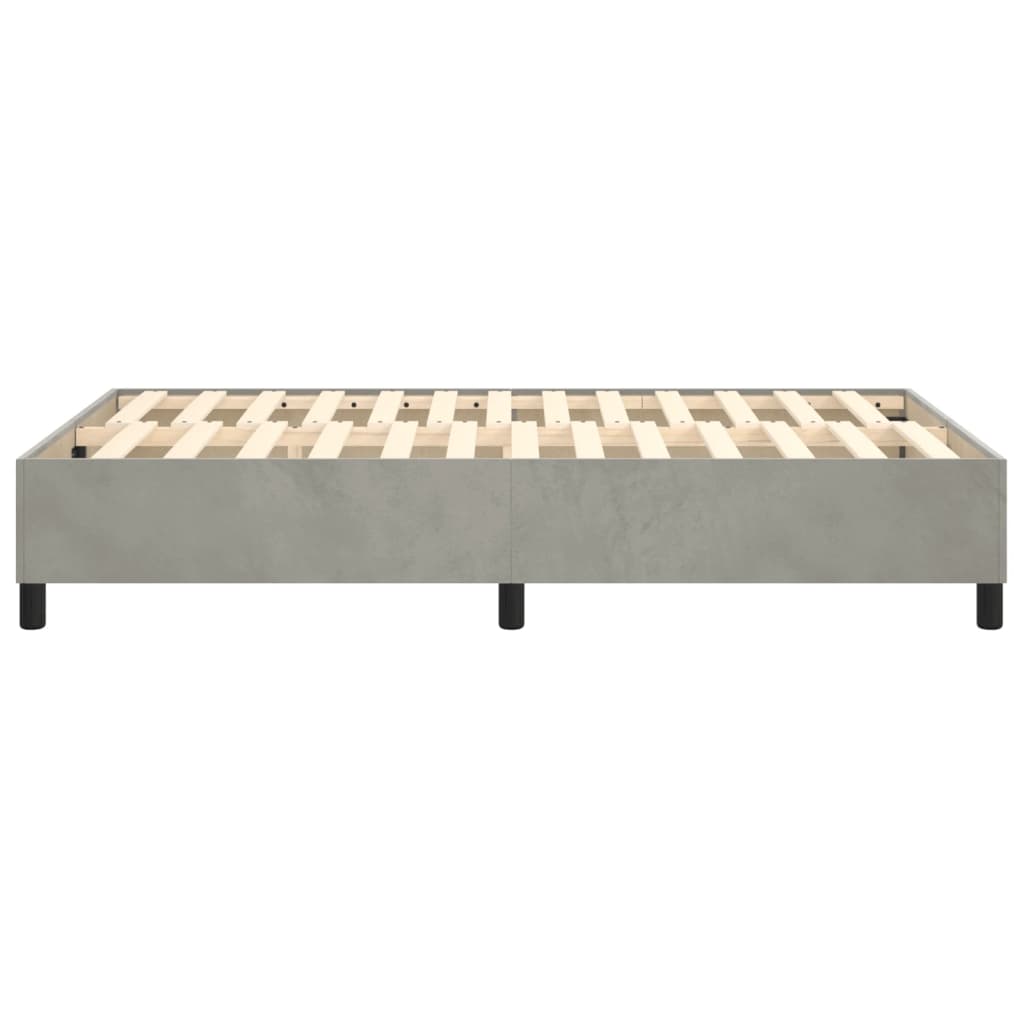 Struttura Letto a Rete a Molle Grigio Chiaro 120x200 cm Velluto - homemem39