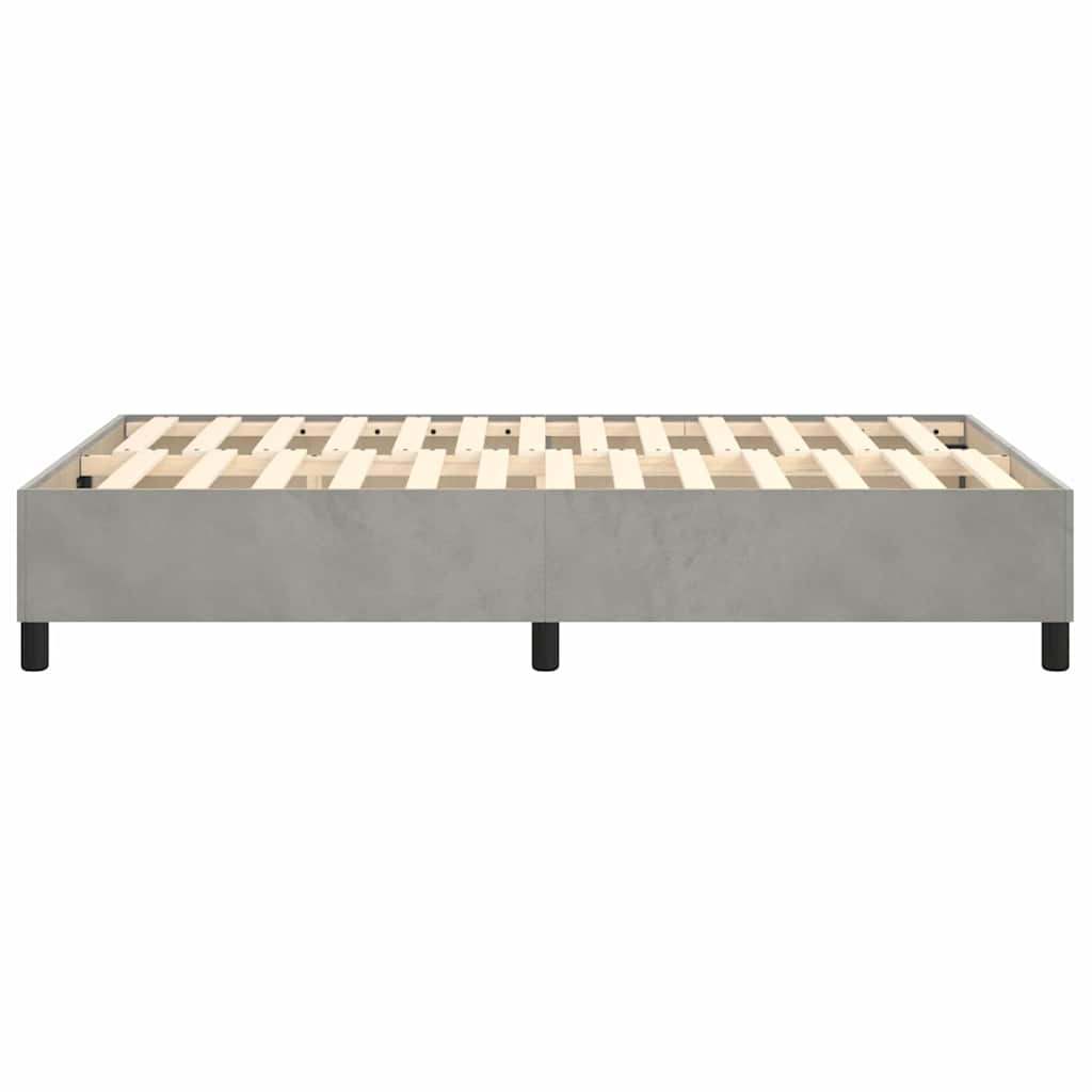 Struttura Letto a Rete a Molle Grigio Chiaro 120x200 cm Velluto