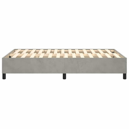 Struttura Letto a Rete a Molle Grigio Chiaro 120x200 cm Velluto