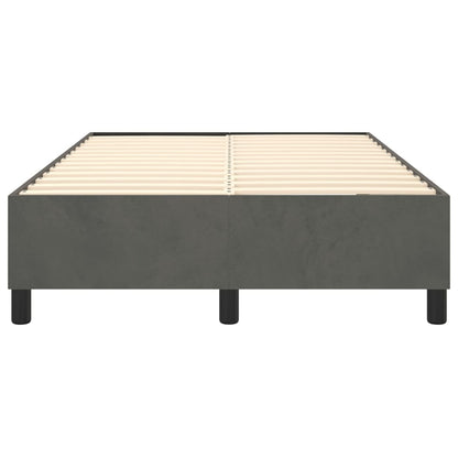 Struttura Letto a Rete a Molle Grigio Scuro 120x200 cm Velluto - homemem39