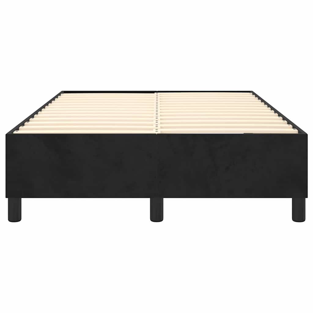 Struttura Letto a Rete a Molle Nero 120x200 cm Velluto