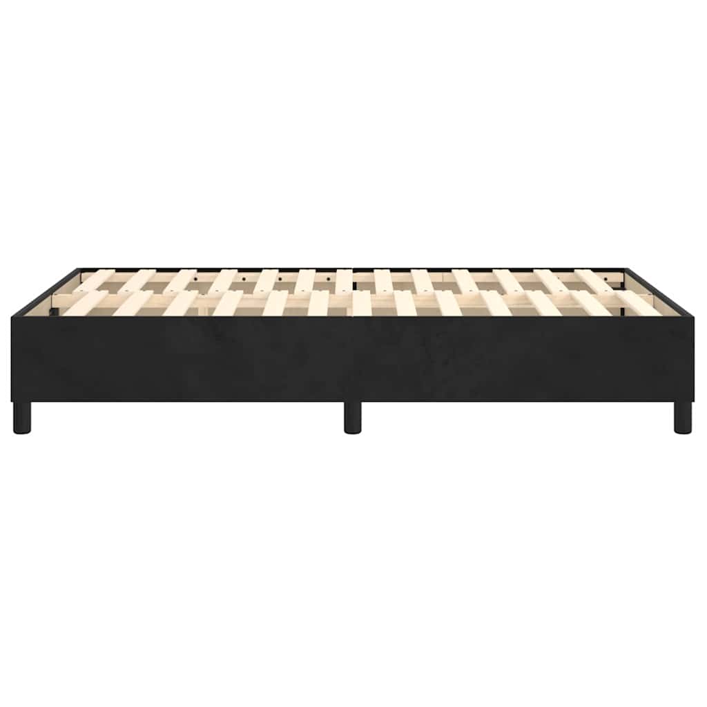 Struttura Letto a Rete a Molle Nero 120x200 cm Velluto