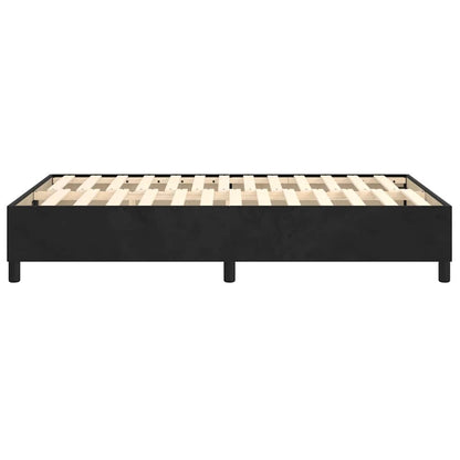 Struttura Letto a Rete a Molle Nero 120x200 cm Velluto