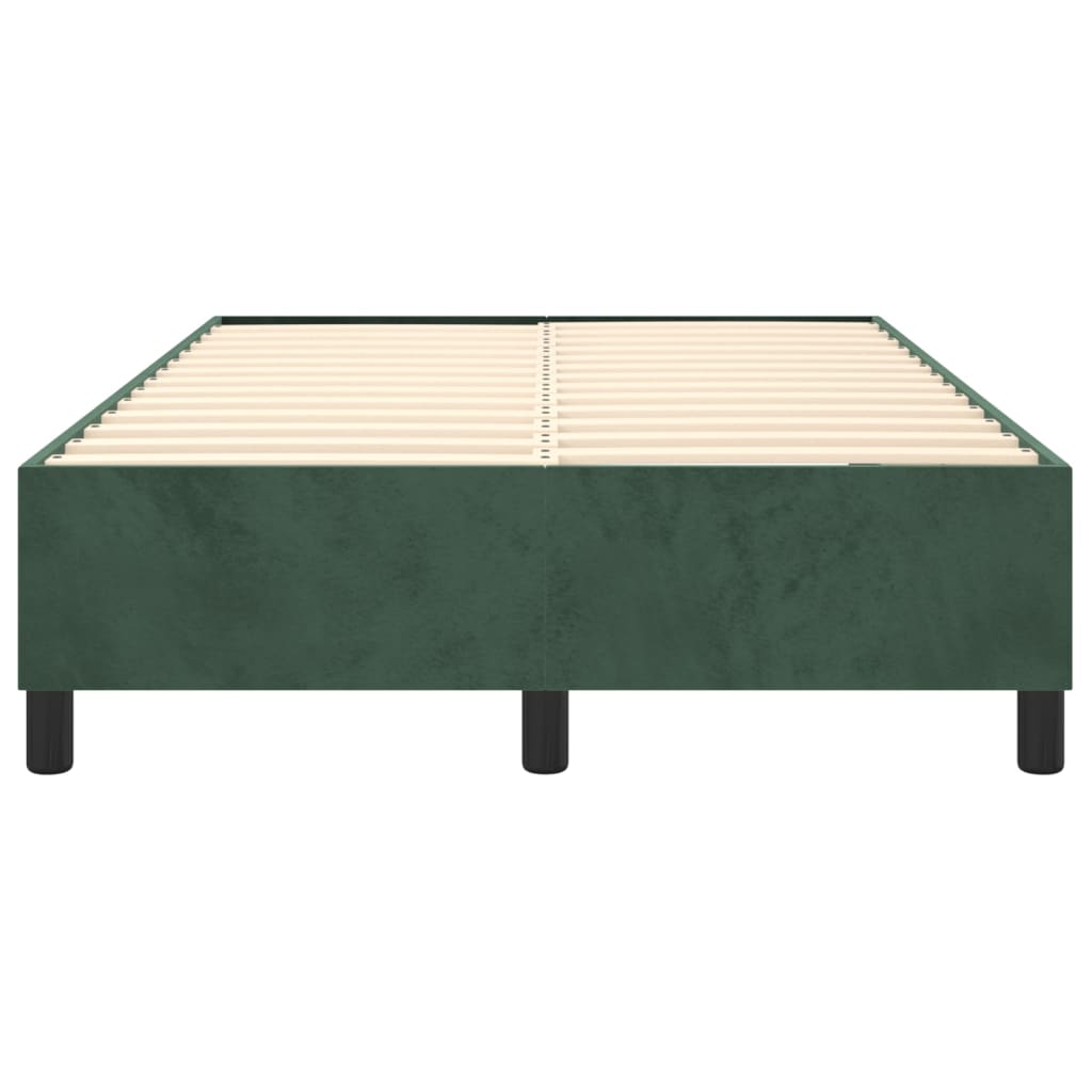 Struttura Letto a Rete a Molle Verde Scuro 120x200 cm in Velluto - homemem39