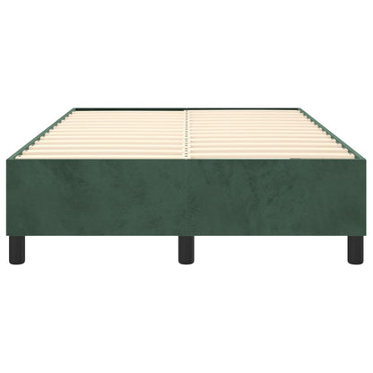 Struttura Letto a Rete a Molle Verde Scuro 120x200 cm in Velluto - homemem39
