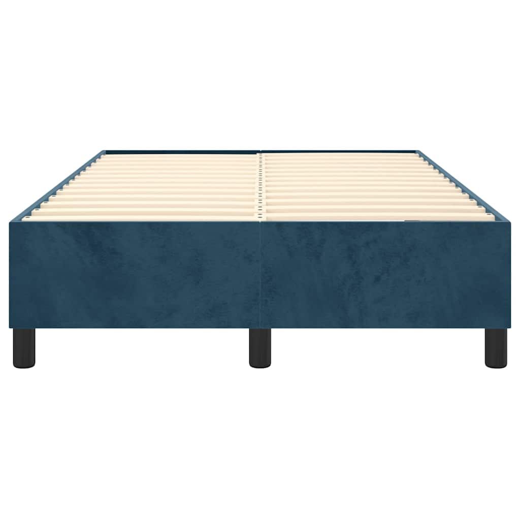 Struttura Letto a Rete a Molle Blu Scuro 120x200 cm in Velluto | homemem39