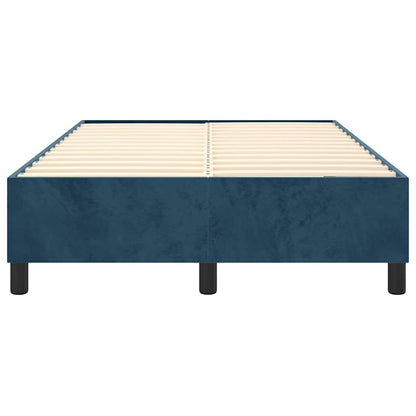 Struttura Letto a Rete a Molle Blu Scuro 120x200 cm in Velluto | homemem39