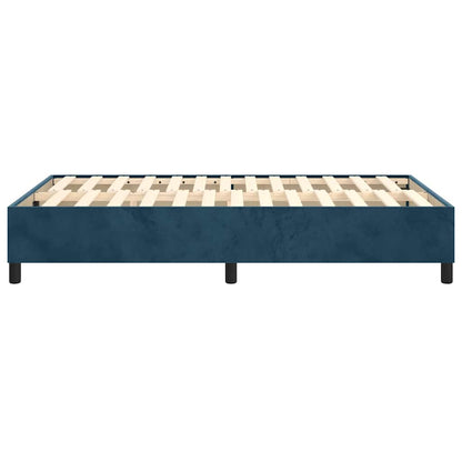 Struttura Letto a Rete a Molle Blu Scuro 120x200 cm in Velluto | homemem39