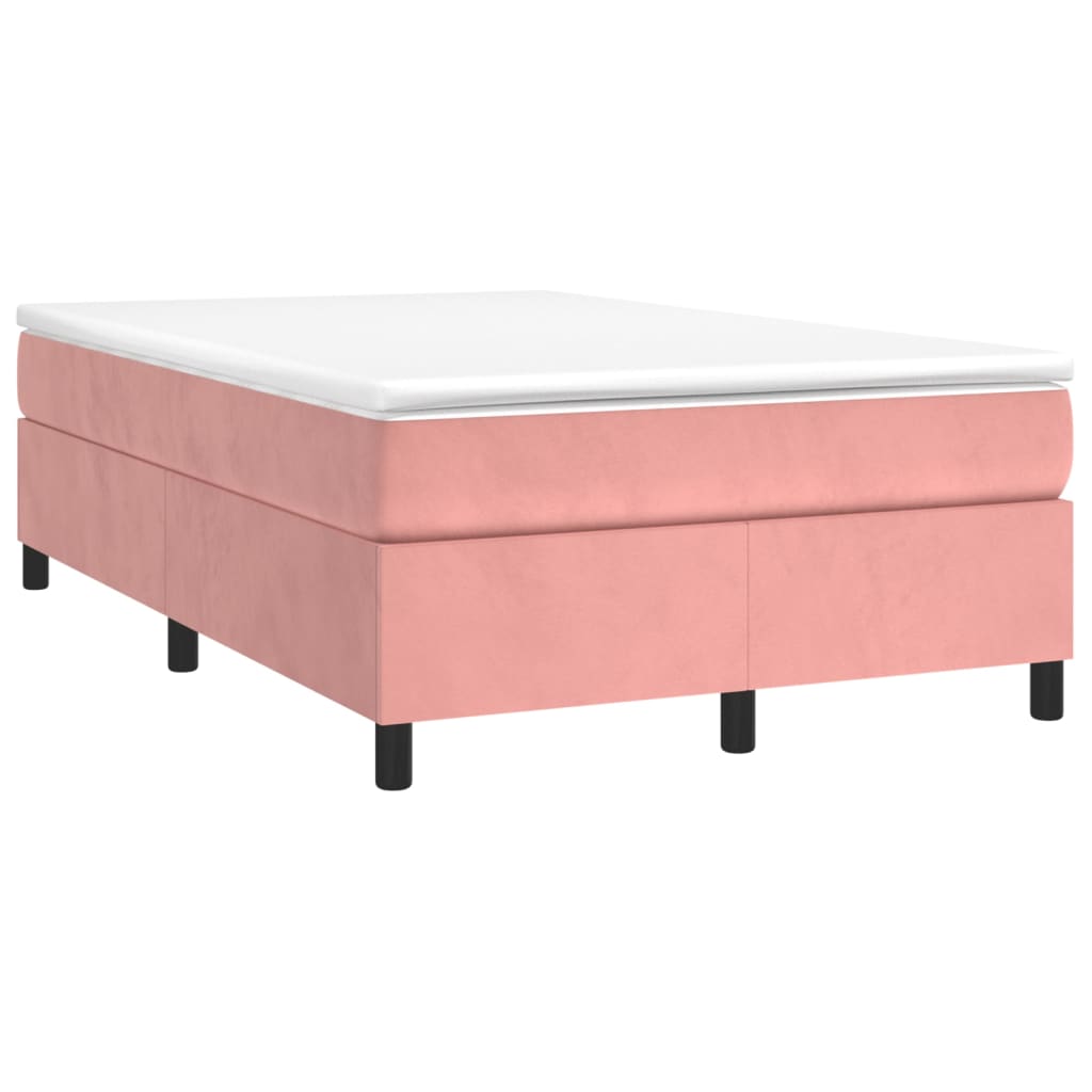 Struttura Letto a Rete a Molle Rosa 120x200 cm in Velluto - homemem39