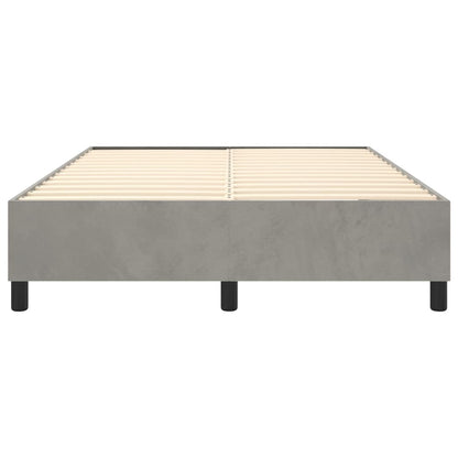 Struttura Letto a Rete a Molle Grigio Chiaro 140x190 cm Velluto - homemem39