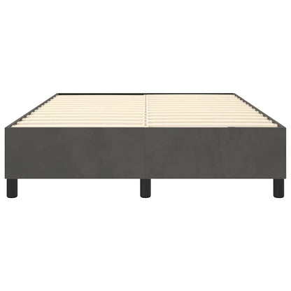 Struttura Letto a Rete a Molle Grigio Scuro 140x190 cm Velluto | homemem39