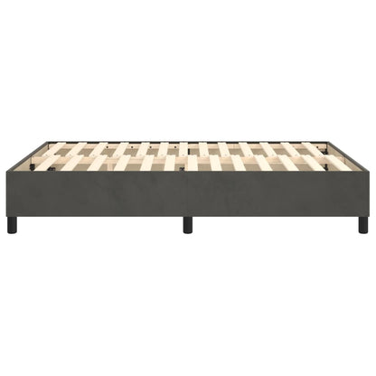 Struttura Letto a Rete a Molle Grigio Scuro 140x190 cm Velluto | homemem39