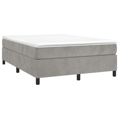 Struttura Letto a Rete a Molle Grigio Chiaro 140x200 cm Velluto