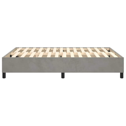 Struttura Letto a Rete a Molle Grigio Chiaro 140x200 cm Velluto
