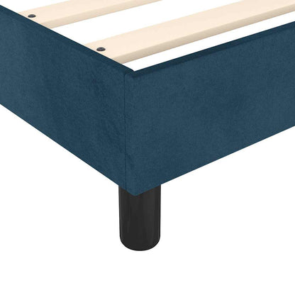 Struttura Letto a Rete a Molle Blu Scuro 140x200 cm Velluto | homemem39