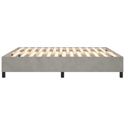 Struttura Letto a Rete a Molle Grigio Chiaro 180x200 cm Velluto