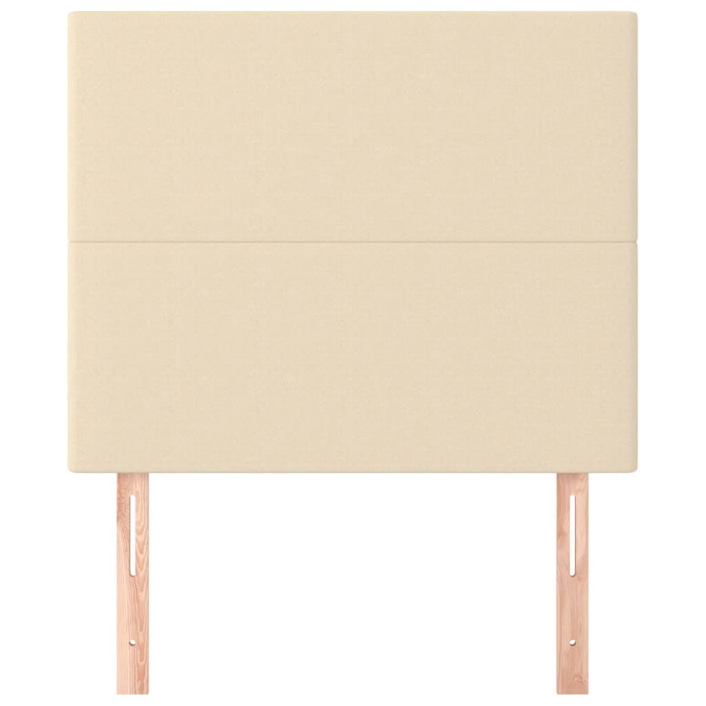 Testiera 2 pz Crema 90x5x78/88 cm in Tessuto - homemem39