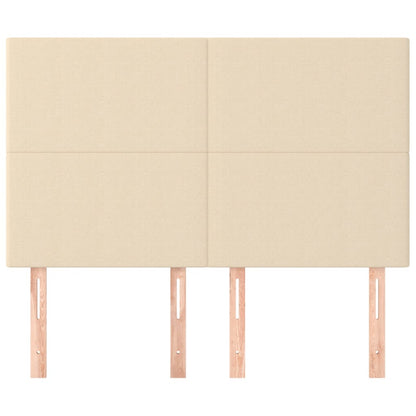 Testiera Crema 144x5x118/128 cm Tessuto