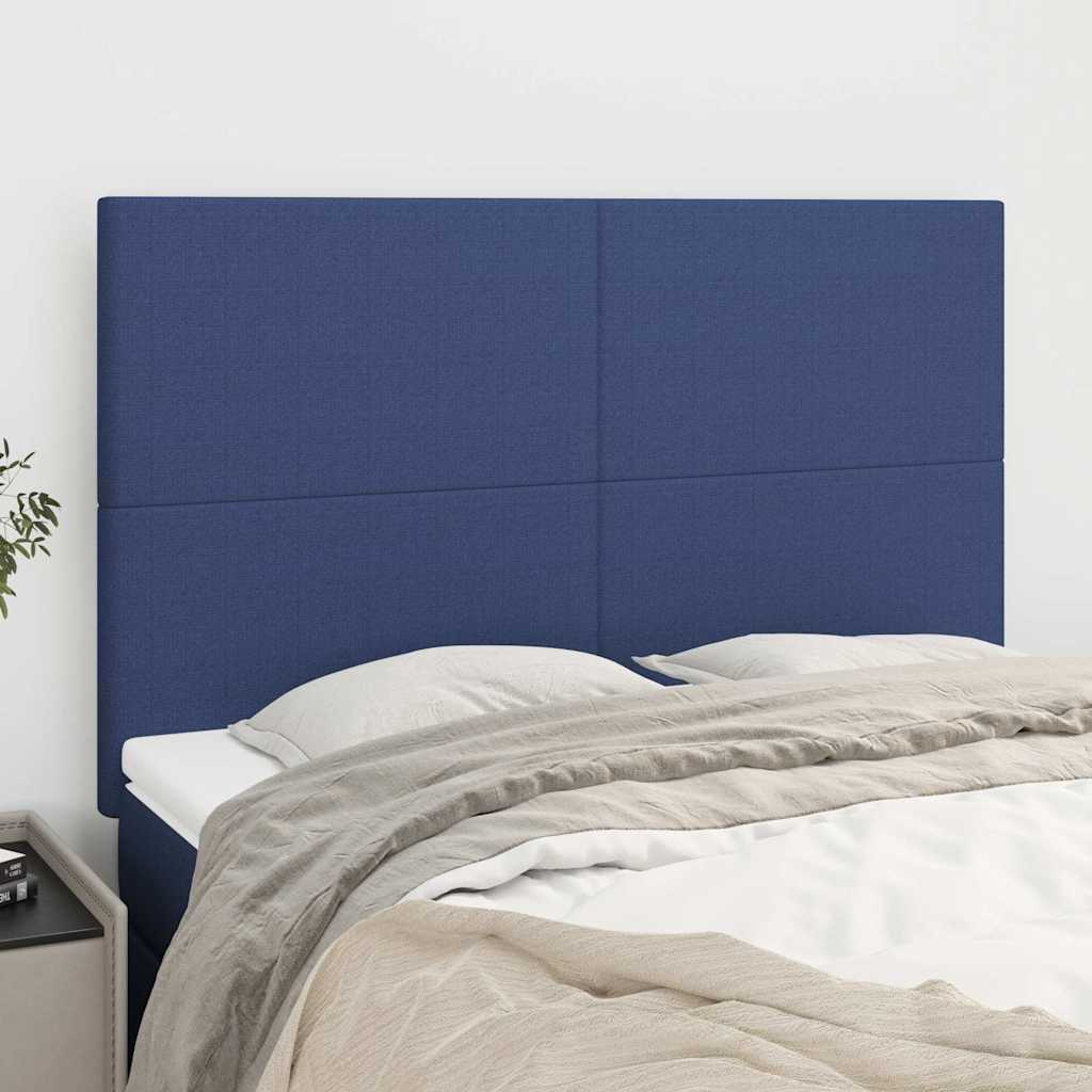 Testiera Blu 144x5x118/128 cm Tessuto | homemem39
