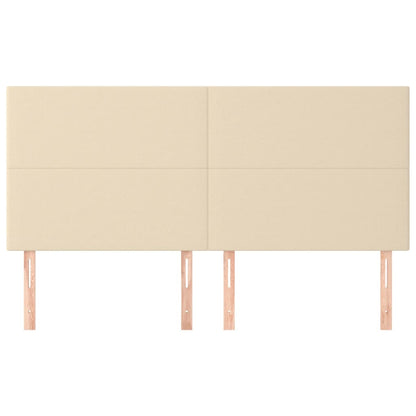 Testiera 4 pz Crema 80x5x78/88 cm in Tessuto - homemem39