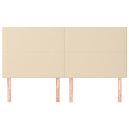 Testiera 4 pz Crema 90x5x78/88 cm in Tessuto - homemem39