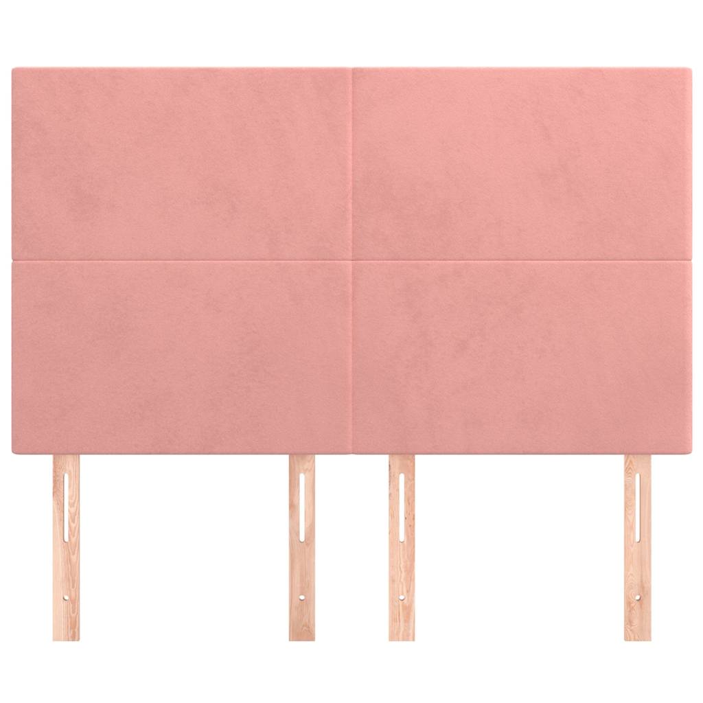 Testiera Rosa 144x5x118/128 cm Velluto | homemem39