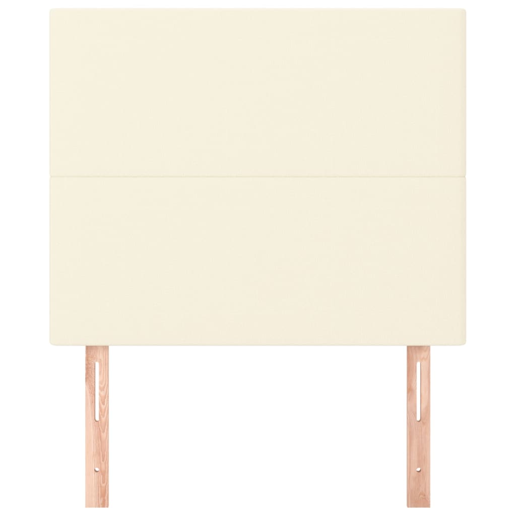Testiera Crema 80x5x118/128 cm Similpelle