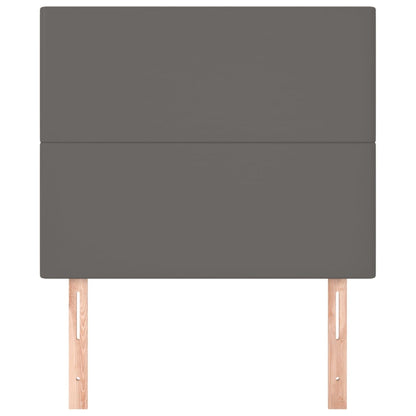 Testiera 2 pz Grigio 90x5x78/88 cm in Similpelle - homemem39