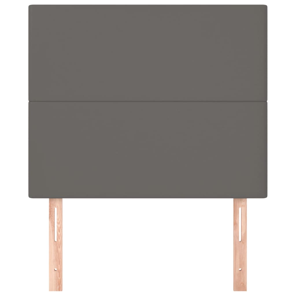 Testiere 2 pz Grigie 100x5x78/88 cm in Similpelle - homemem39