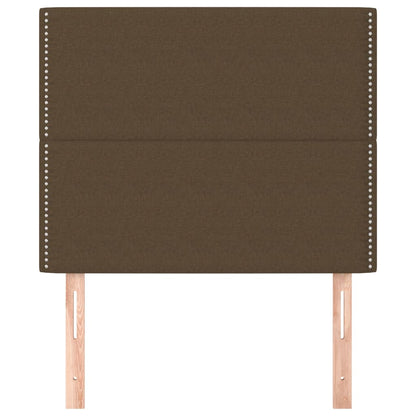 Testiera 2 pz Marrone Scuro 80x5x78/88 cm in Tessuto - homemem39