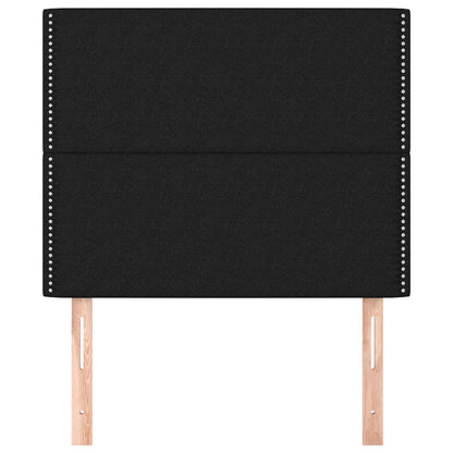 Testiere 2 pz Nero 100x5x78/88 cm in Tessuto - homemem39