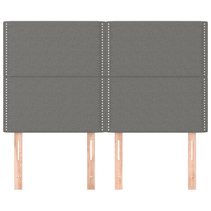 Testiere 4 pz Grigio Scuro 72x5x78/88 cm in Tessuto - homemem39