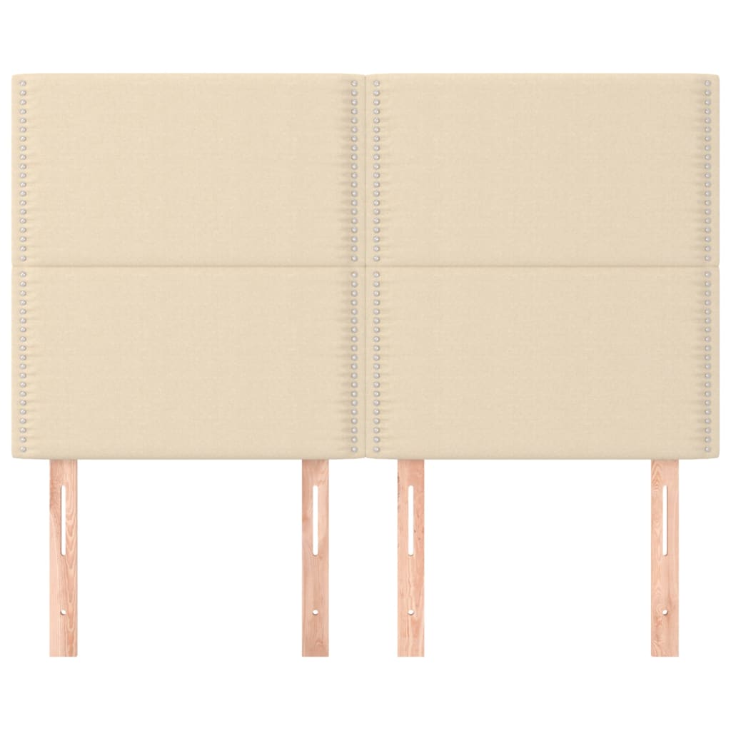 Testiere 4 pz Crema 72x5x78/88 cm in Tessuto - homemem39