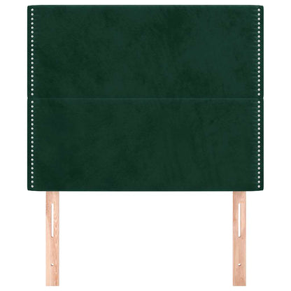 Testiera Verde Scuro 90x5x118/128 cm Velluto | homemem39