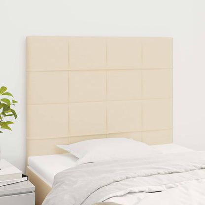 Testiera Crema 90x5x118/128 cm Tessuto