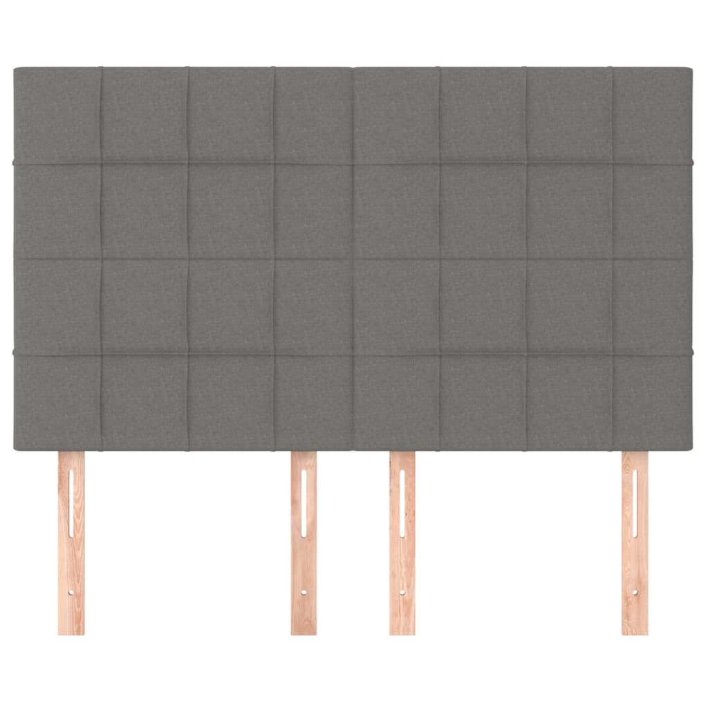 Testiere 4 pz Grigio Scuro 72x5x78/88 cm in Tessuto - homemem39