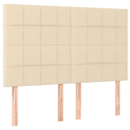 Testiera Crema 144x5x118/128 cm Tessuto | homemem39