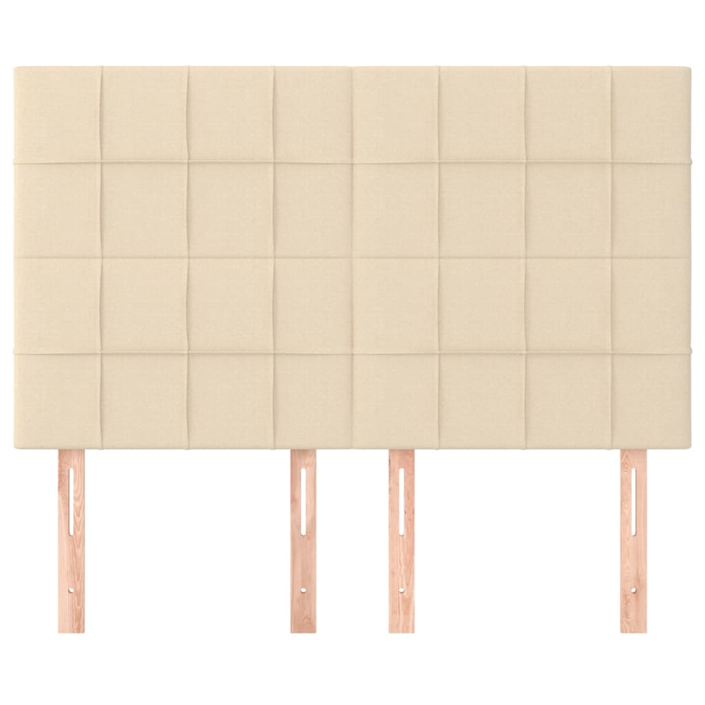 Testiera Crema 144x5x118/128 cm Tessuto | homemem39