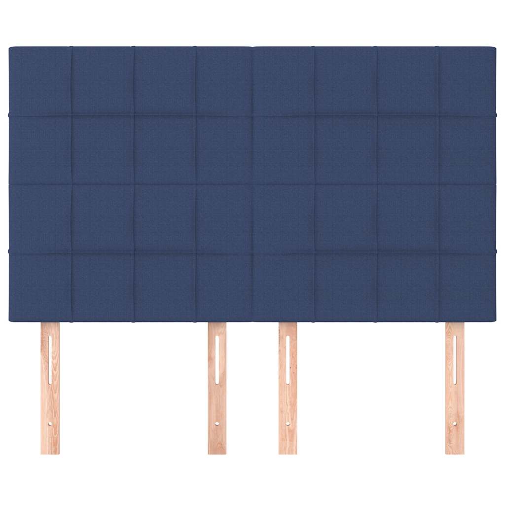 Testiera Blu 144x5x118/128 cm Tessuto