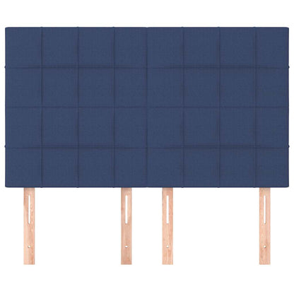Testiera Blu 144x5x118/128 cm Tessuto