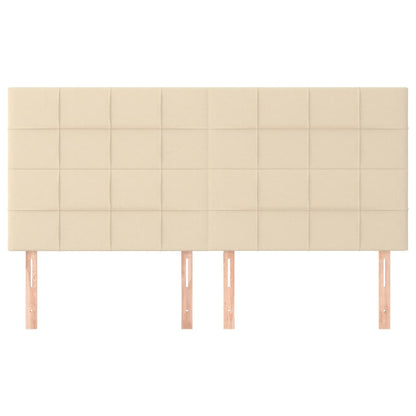 Testiera 4 pz Crema 80x5x78/88 cm in Tessuto - homemem39