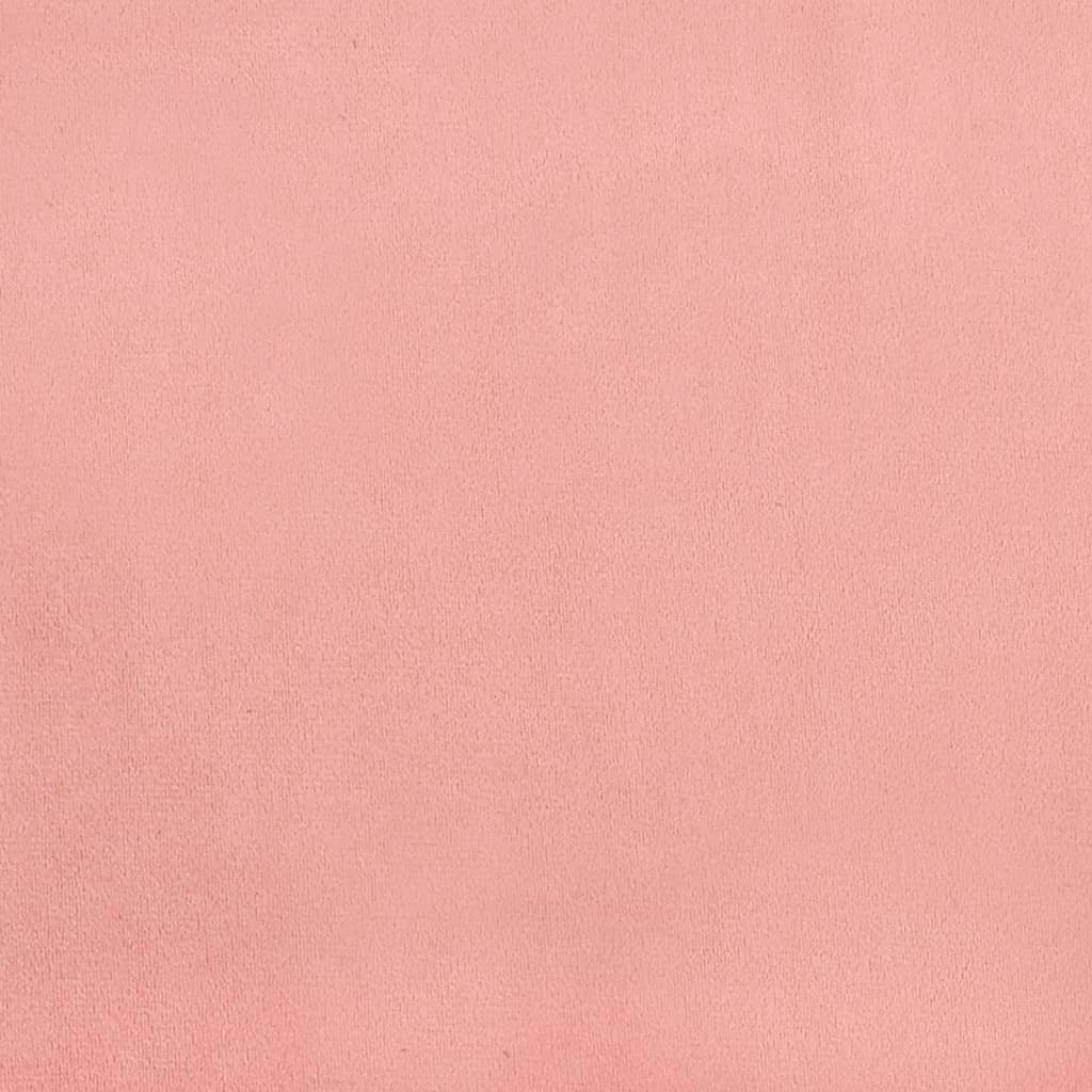 Testiera Rosa 80x5x118/128 cm Velluto