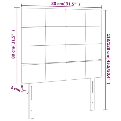 Testiera Rosa 80x5x118/128 cm Velluto | homemem39