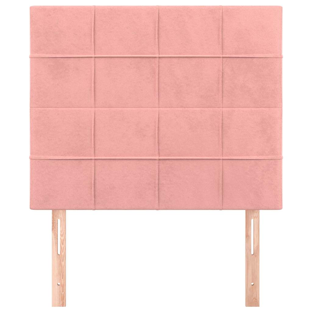 Testiera Rosa 100x5x118/128 cm Velluto | homemem39