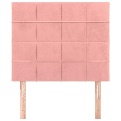 Testiera Rosa 100x5x118/128 cm Velluto | homemem39