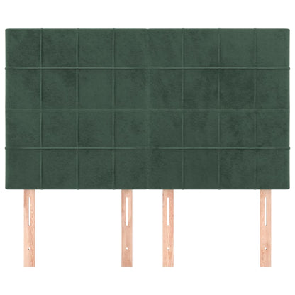 Testiere 4 pz Verde Scuro 72x5x78/88 cm in Velluto - homemem39